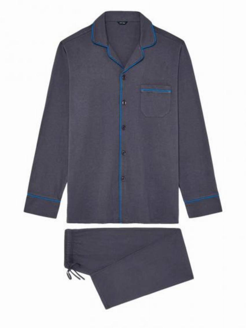 HOM Long Sleepwear - Samena Grijs