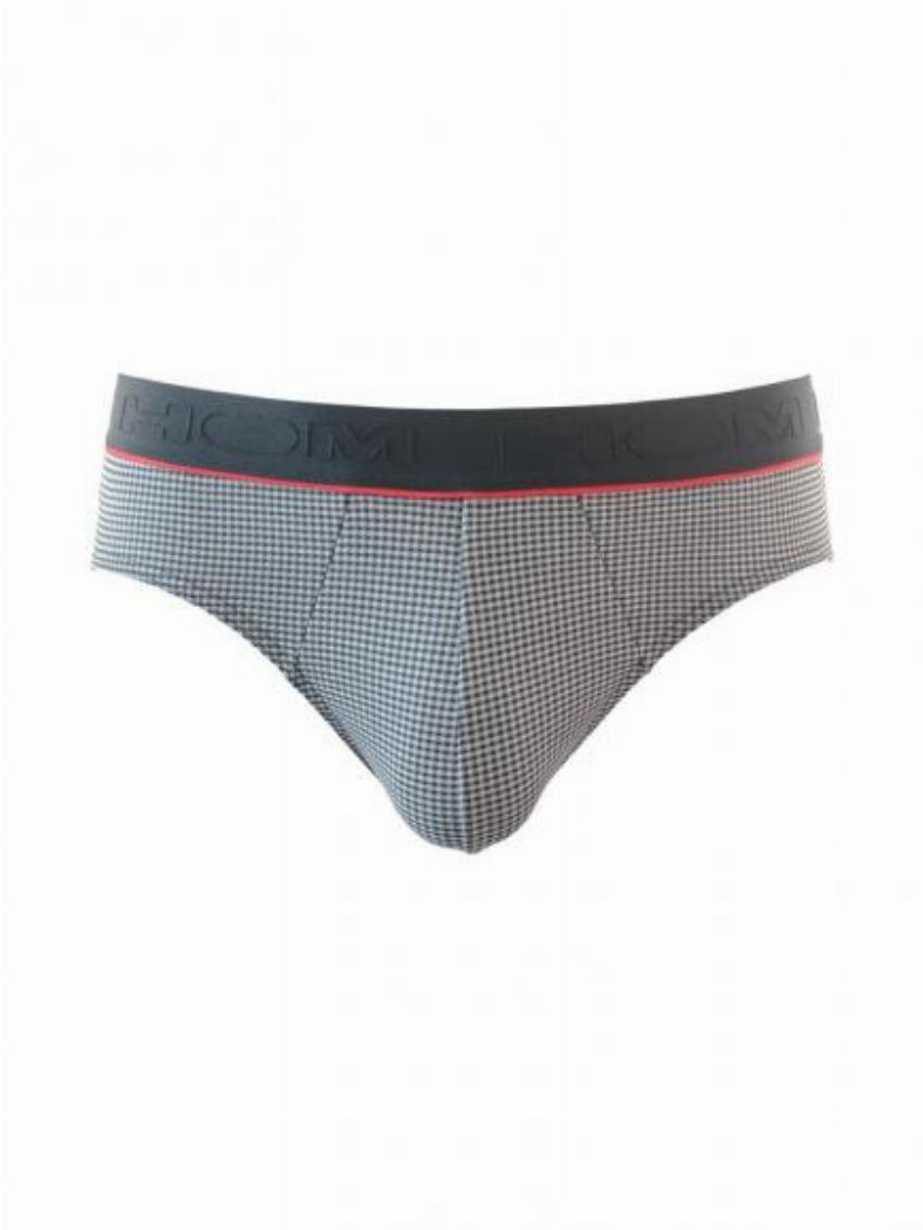 HOM Mini Briefs - Vichy Wit Zwart