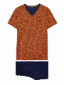 HOM Short Sleepwear - Nikki Blauw Oranje