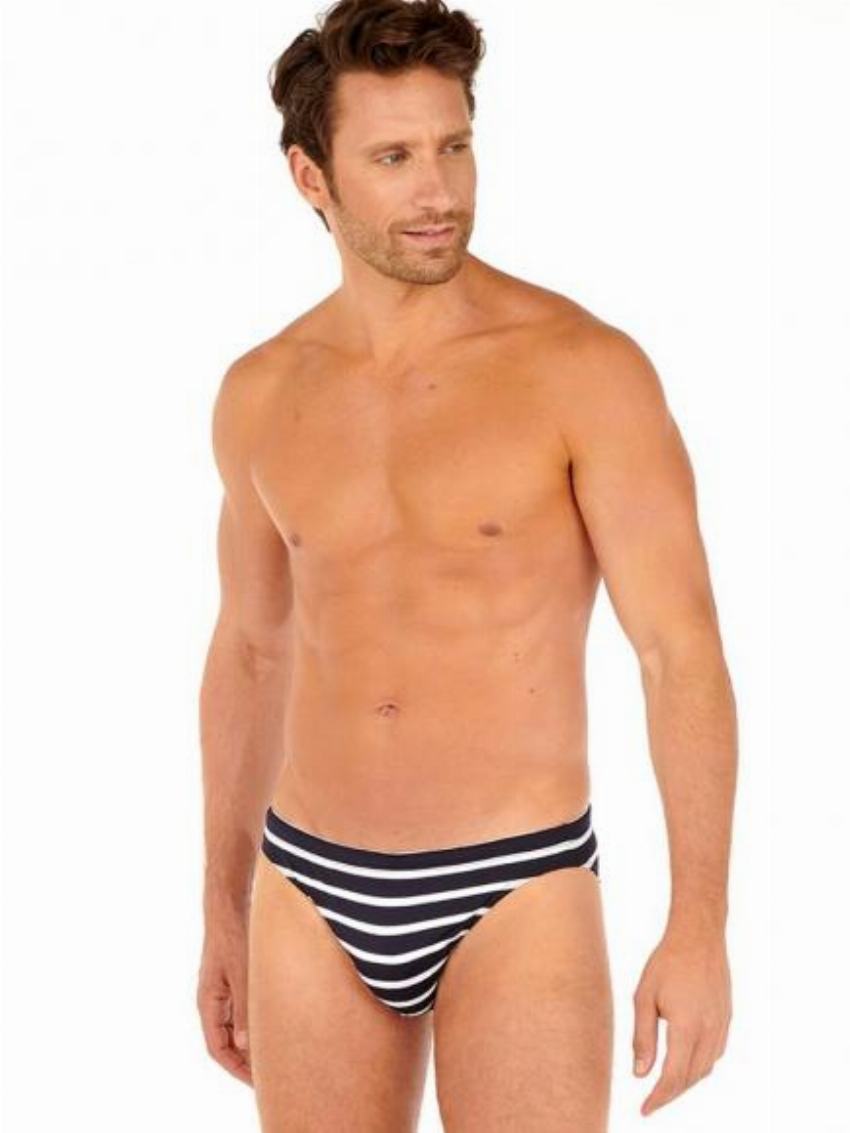 HOM Swim Micro Briefs - Matias Blauw Wit