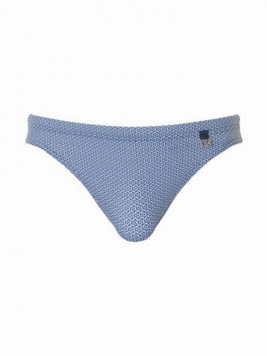 HOM Swim Micro Briefs - Topaz Blauw Wit