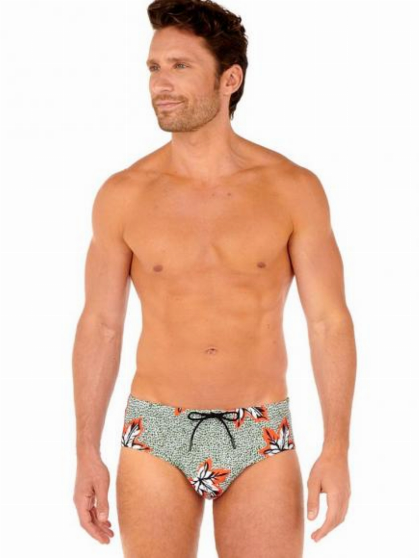 HOM Swim Mini Briefs - Sekou - khaki Groen
