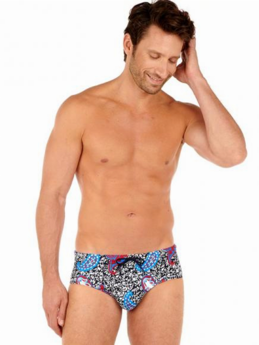 HOM Swim Mini Briefs - Seydou Blauw