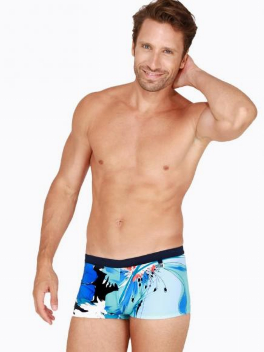 HOM Swim Shorts - Aqua Blauw