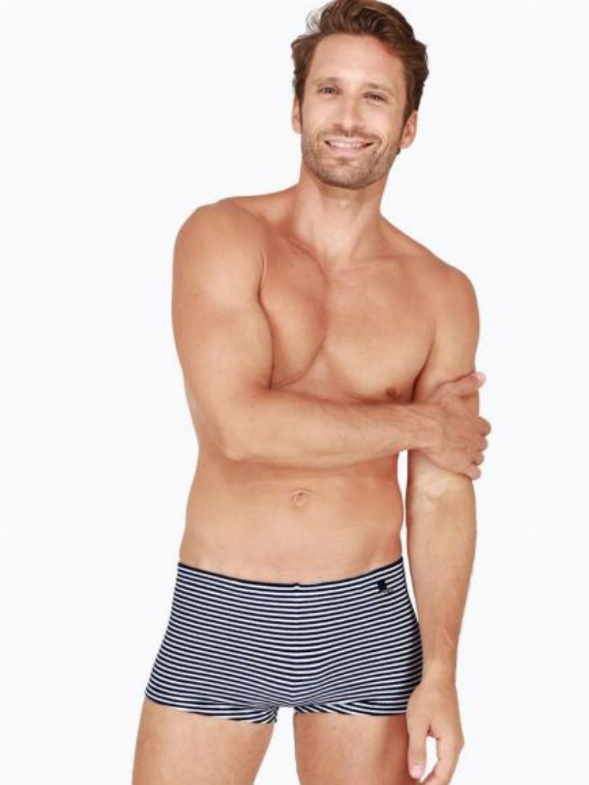 HOM Swim Shorts - Nautilus Blauw Wit