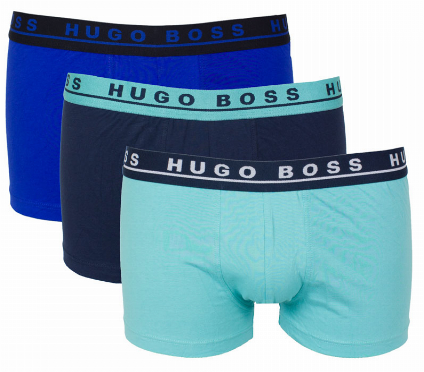 Hugo Boss Boxershorts 3-pack groen blauw