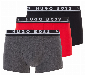 Hugo Boss boxershorts 3-pack rrod-zwart-grijs