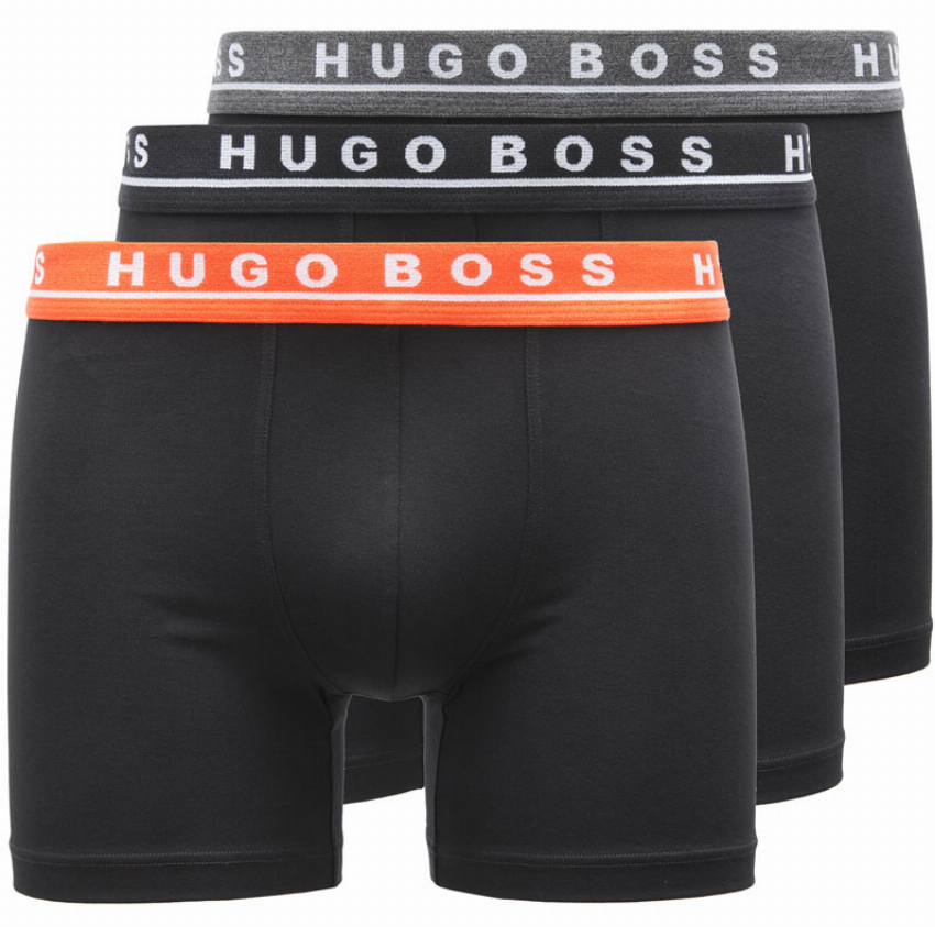 Hugo Boss Boxershorts 3-pack zwart-multiband