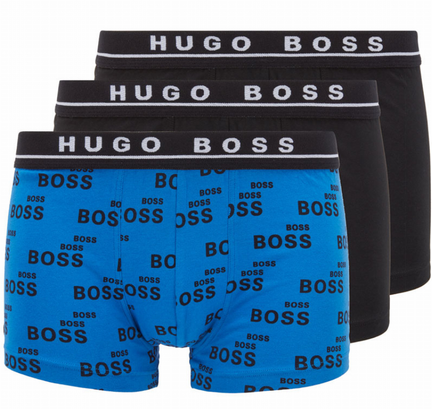 Hugo Boss short cotton stretch met print 3-pack