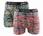 J C heren boxer 2 pak 30058-S