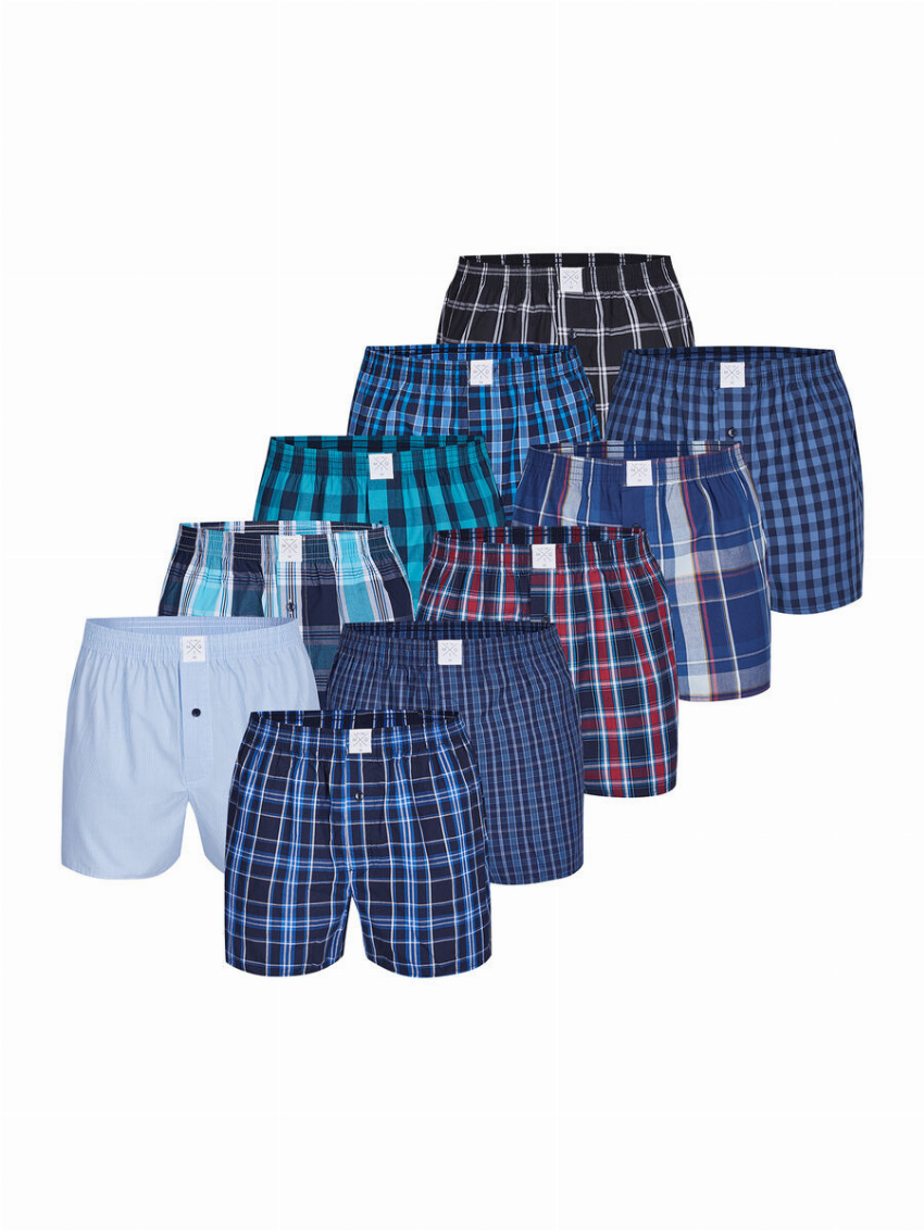 MG-1 MG-1 Wijde Boxershorts Heren 10P Voordeel Multipack