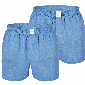 MG-1 MG-1 Wijde Boxershorts Heren 2-Pack Blauw Uni
