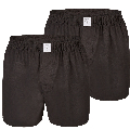 MG-1 MG-1 Wijde Boxershorts Heren 2-Pack Zwart Uni