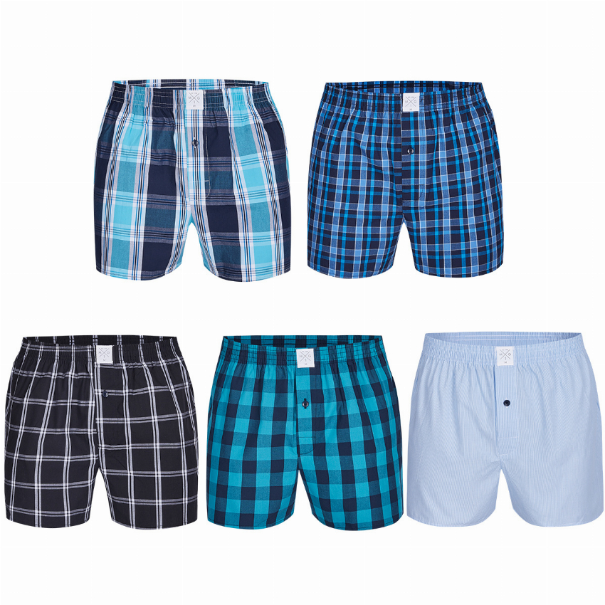 MG-1 MG-1 Wijde Boxershorts Heren 5P D622 Multipack