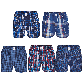 MG-1 MG-1 Wijde Boxershorts Heren 5P D623 Multipack