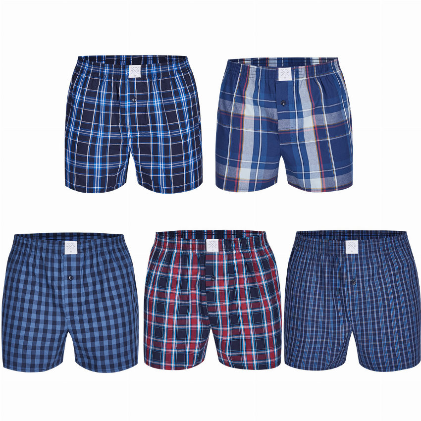 MG-1 MG-1 Wijde Boxershorts Heren 5P D623 Multipack