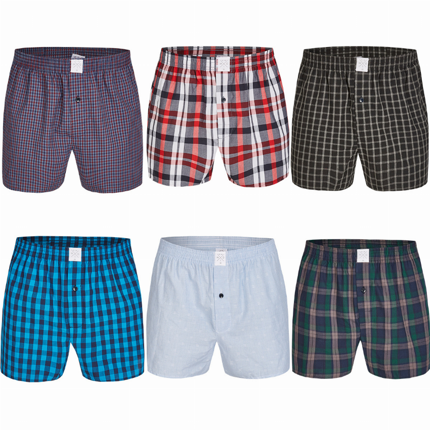 MG-1 MG-1 Wijde Boxershorts Heren 6-Pack D526B Multipack