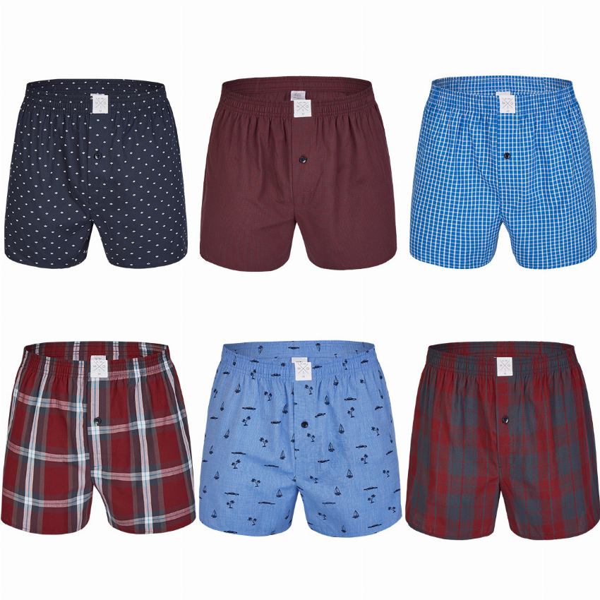 MG-1 MG-1 Wijde Boxershorts Heren 6-Pack D610 Multipack