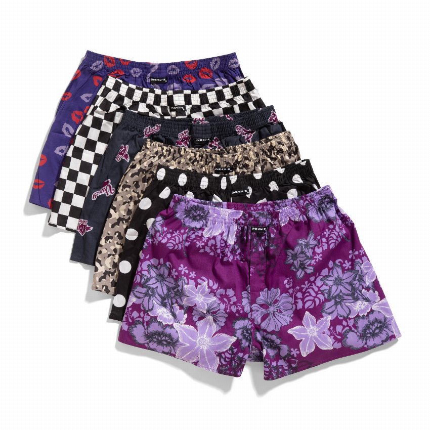 MG-1 MG-1 Wijde Boxershorts Heren 6-Pack Multipack met Prints