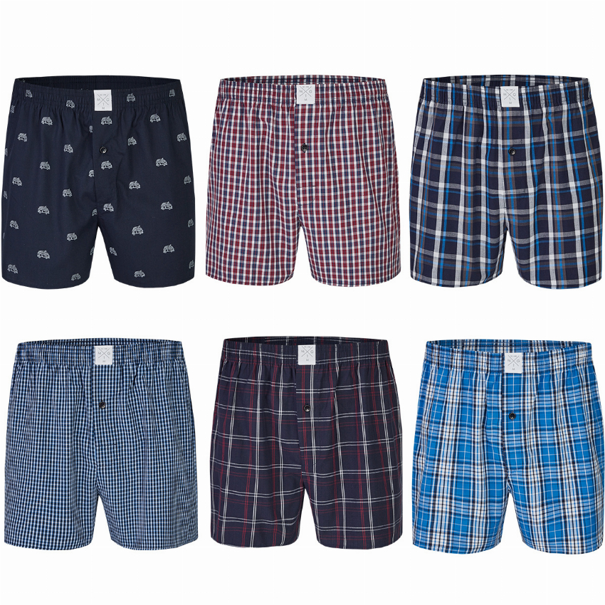 MG-1 MG-1 Wijde Boxershorts Heren 6P D700 Multipack