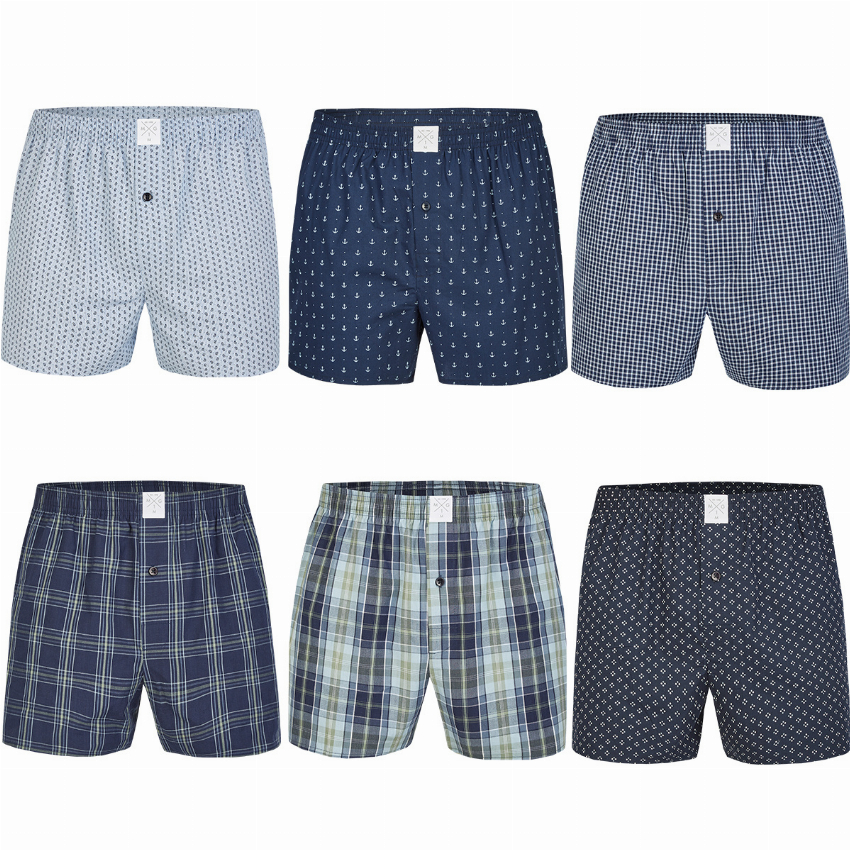 MG-1 MG-1 Wijde Boxershorts Heren 6P D705 Multipack