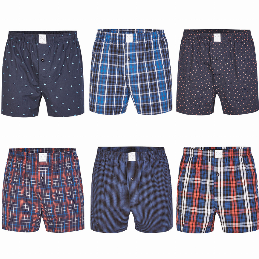 MG-1 MG-1 Wijde Boxershorts Heren 6P D710 Multipack