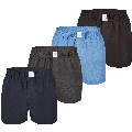 MG-1 MG-1 Wijde Geweven Boxershorts Heren 4-Pack Basics