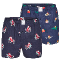 MG-1 MG-1 Wijde Kerst Boxershorts Heren 2-Pack