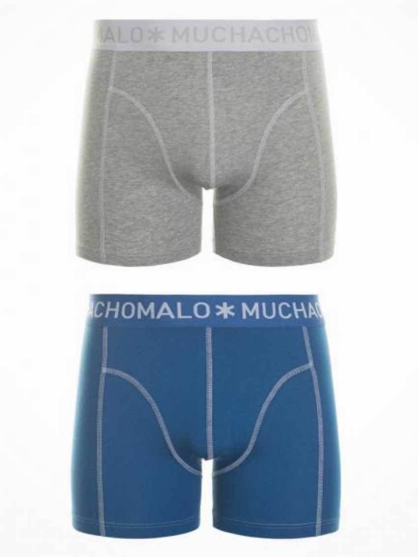 MuchachoMalo 2 Pack Short Blauw Grijs
