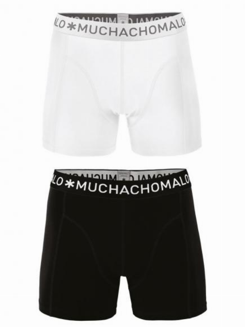 MuchachoMalo 2-pack Shorts Wit Zwart