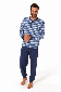 Normann heren pyjama Trend 67387-50-Blauw