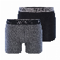 Phil Co Phil Co 2-Pack Boxershorts Heren Basic Antraciet