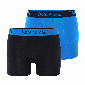 Phil Co Phil Co 2-Pack Boxershorts Heren Basic Blauw