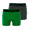 Phil Co Phil Co 2-Pack Boxershorts Heren Basic Groen