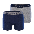 Phil Co Phil Co 2-Pack Boxershorts Heren Basic Navy