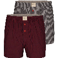 Phil Co Phil Co 2-Pack Wijde Boxershorts Heren PH-197