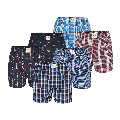 Phil Co Phil Co 6-Pack Geweven Wijde Boxershorts Heren HBOD59 Multipack