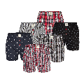 Phil Co Phil Co 6-Pack Geweven Wijde Boxershorts Heren HBOD61 Multipack