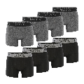 Phil Co Phil Co Boxershorts Heren Zwart Antraciet8-Pack