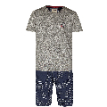 Phil Co Phil Co Shortama Heren Grijs Navy