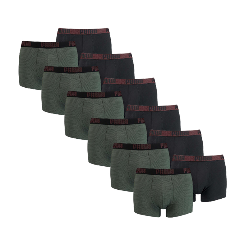 PUMA 12-pack boxershorts birdfeed stripe groen