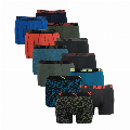 Puma 12-pack boxershorts mix - army green rood blauw zwart