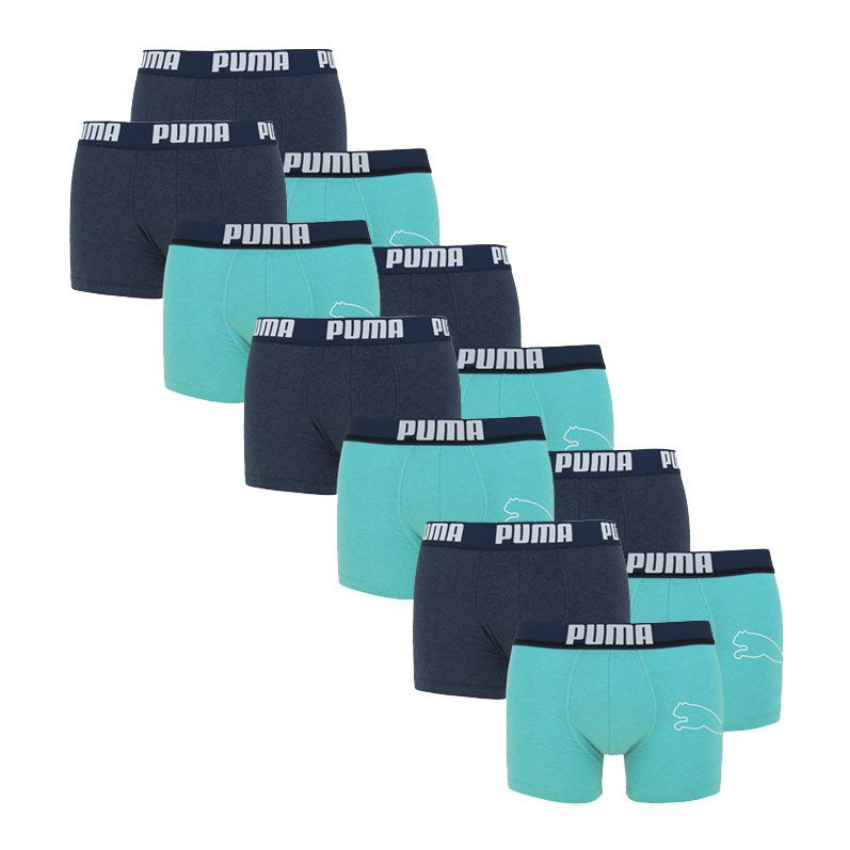 Puma 12-pack boxershorts statement bold cat - blauw aqua