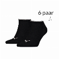 Puma 6 paar sneaker sokken lurex zwart-zilver