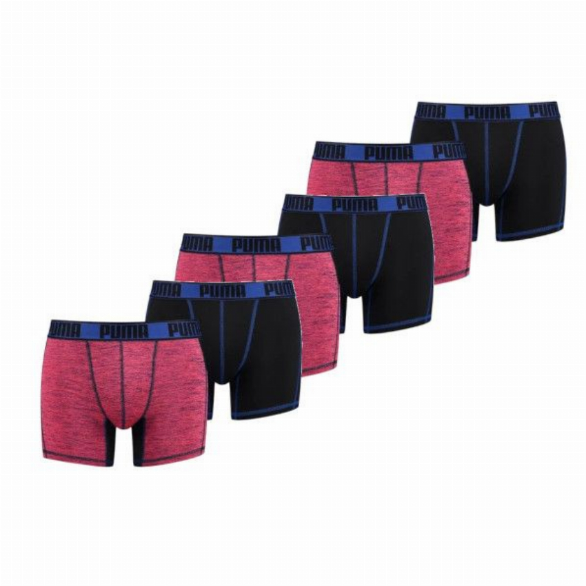 Puma 6-Pack Active Boxershort Grizzly Melange