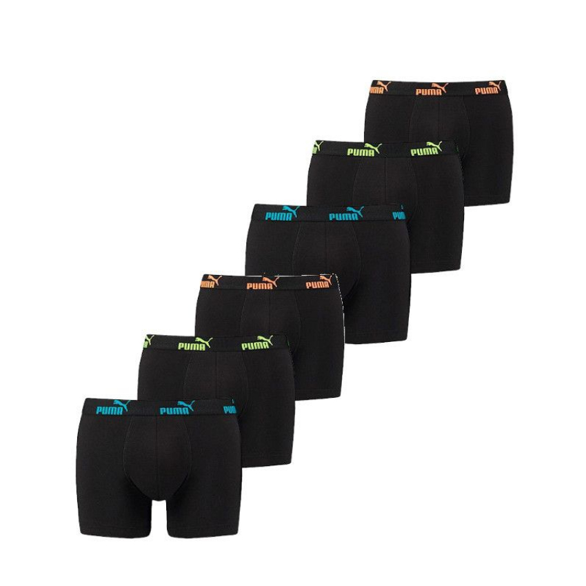 Puma 6-Pack Boxershorts Black - Collor