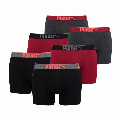 Puma 6-pack boxershorts Lifestyle Sueded Cotton Boxershort - zwart rood grijs