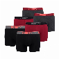 Puma 6-pack boxershorts Lifestyle Sueded Cotton Boxershort - zwart rood grijs