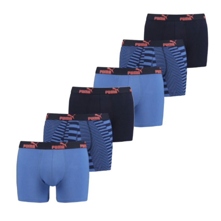 Puma 6-pack heren boxershorts - blauw rood