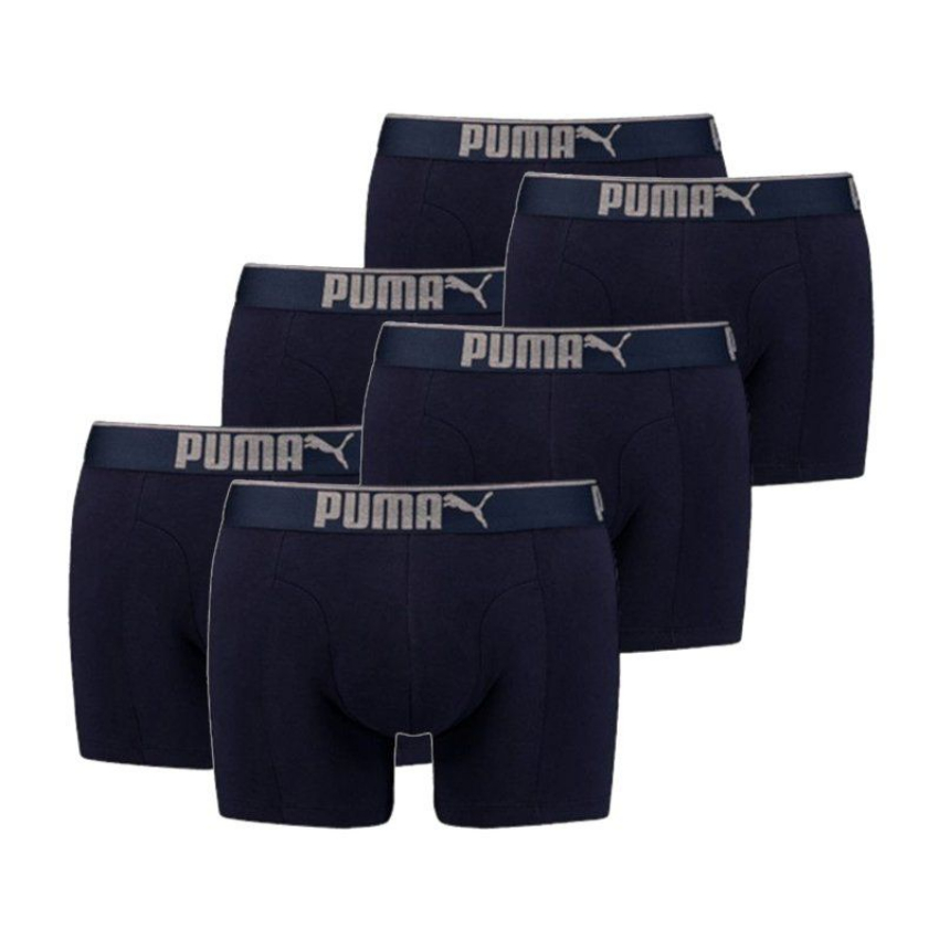 Puma 6-pack Lifestyle Sueded Cotton Boxershort - navy